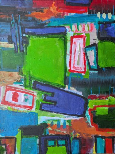 Ansichten einer Stadt (2) by Josef Thalhofer, Painting for Sale on Select
