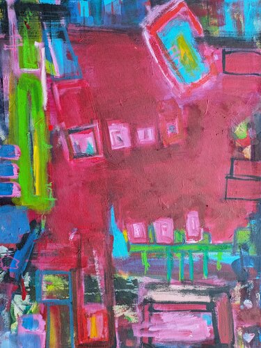 Ansichten einer Stadt (5) by Josef Thalhofer, Painting for Sale on Select