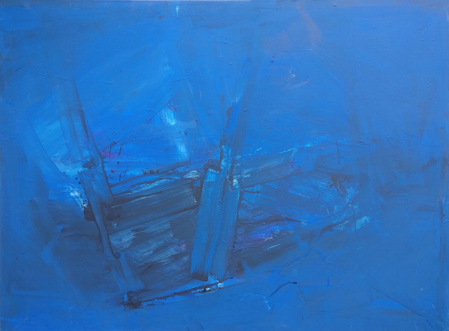 Lost in the Blue Josef Thalhofer Original painting for sale