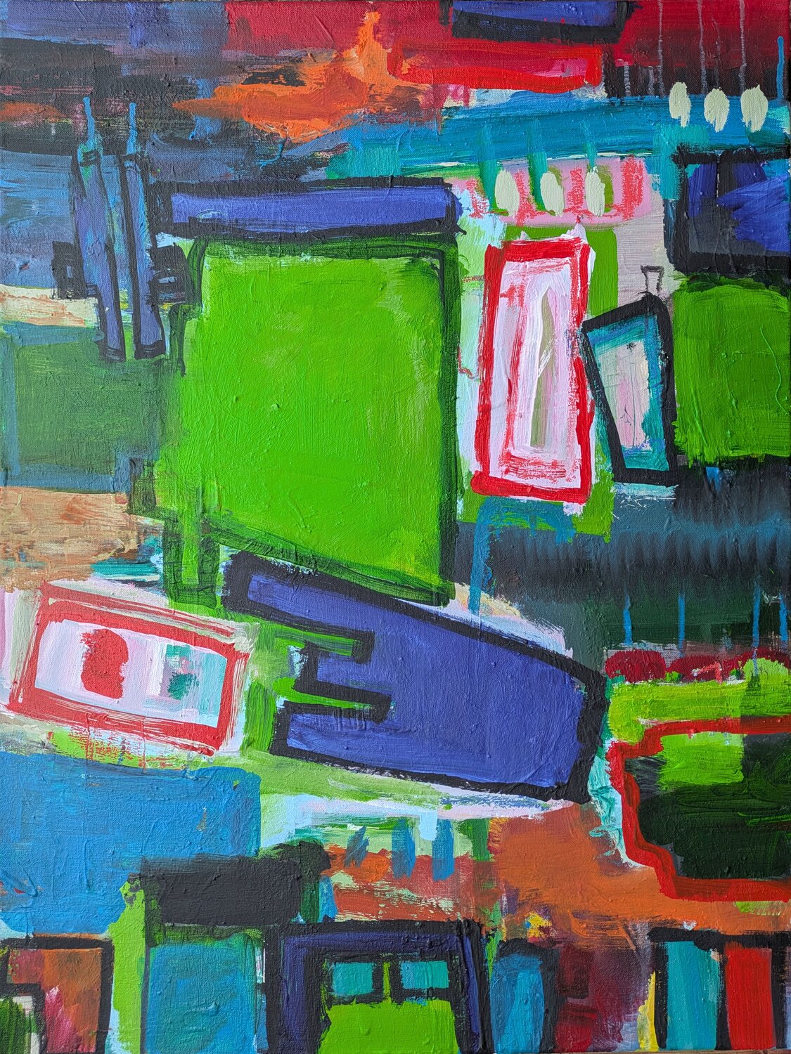 Ansichten einer Stadt (2) Josef Thalhofer Original painting for sale