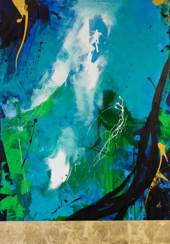 ...To Earth by Natalie Schwarz, Painting for Sale on Select