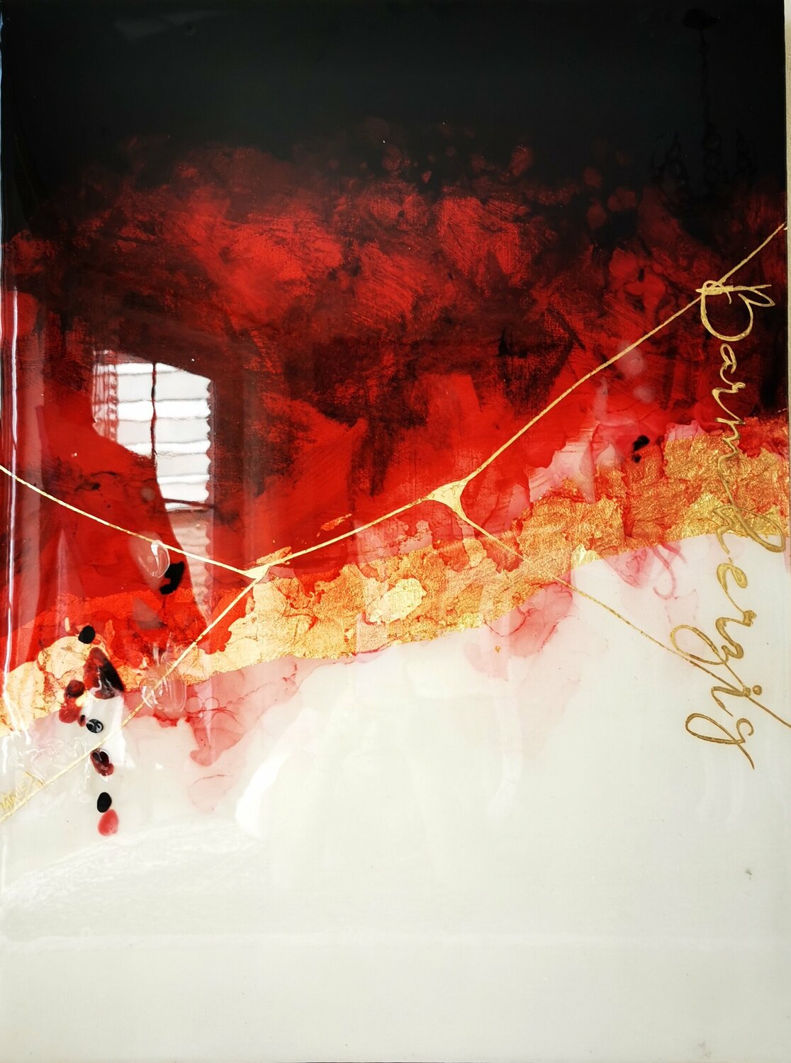 Seid barmherzig - Jahreslosung 2021 Natalie Schwarz Original painting for sale