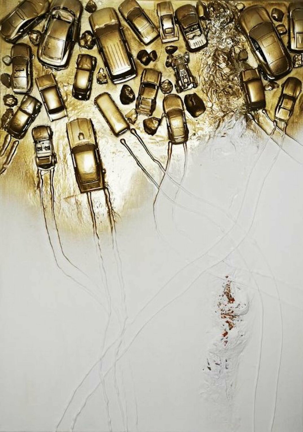 SPUREN HINTERLASSEN Natalie Schwarz Original painting for sale