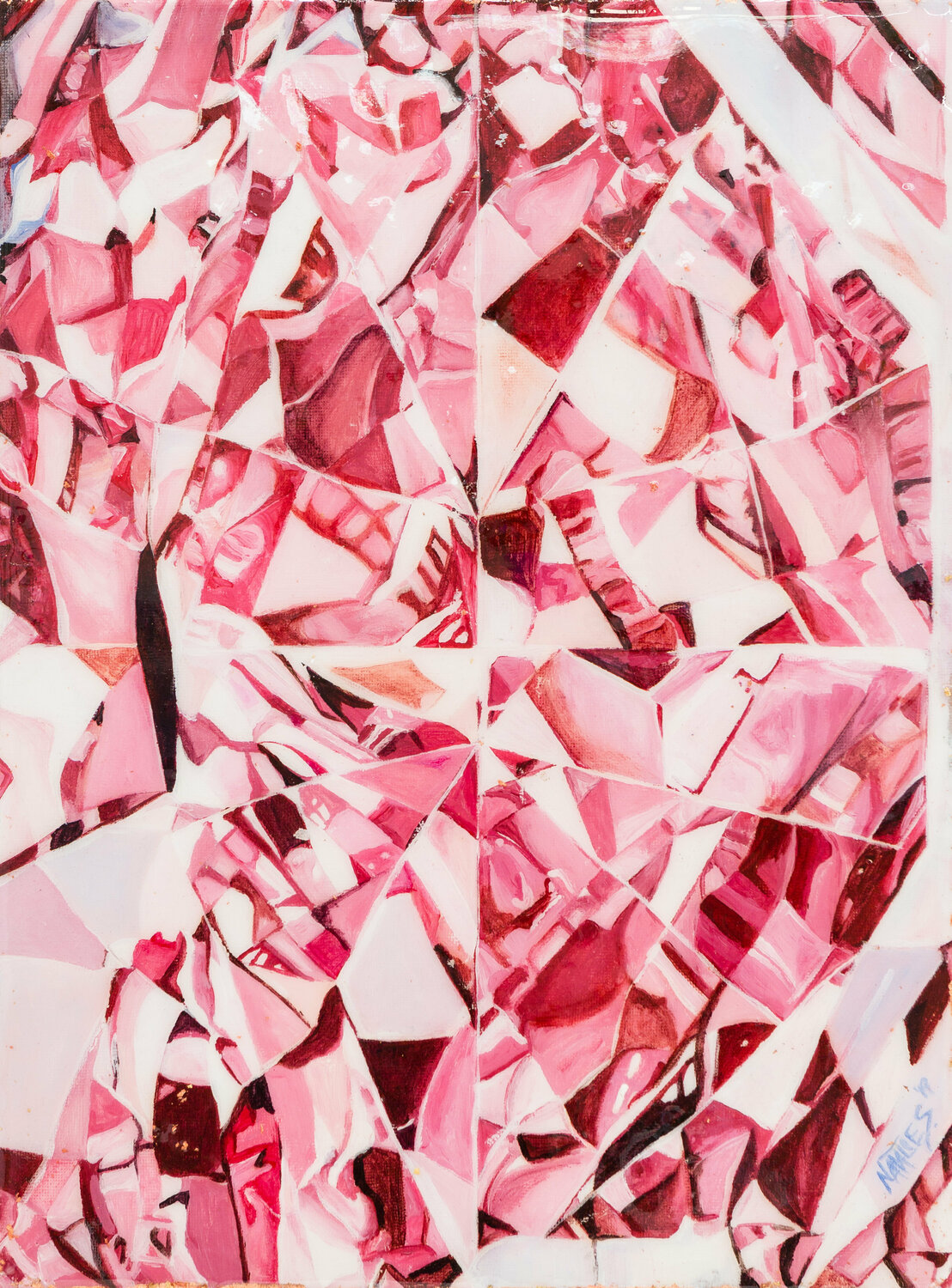 Pink Diamond Natalie Schwarz Original painting for sale
