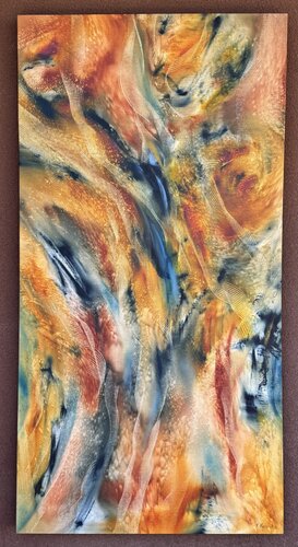 Canyon Wall by Khrystyna Kozyuk, Painting for Sale on Select