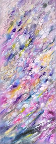 Purple Rain III by Khrystyna Kozyuk, Painting for Sale on Select