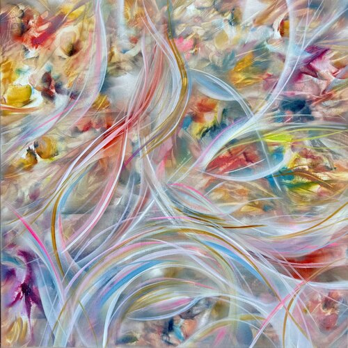 Trifecta 2 by Khrystyna Kozyuk, Painting for Sale on Select