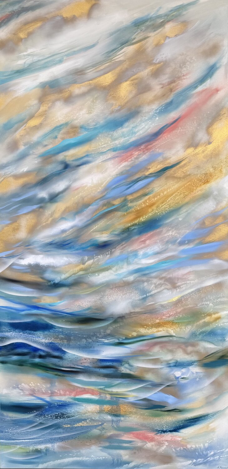 Mountain Shore I Khrystyna Kozyuk Original painting for sale