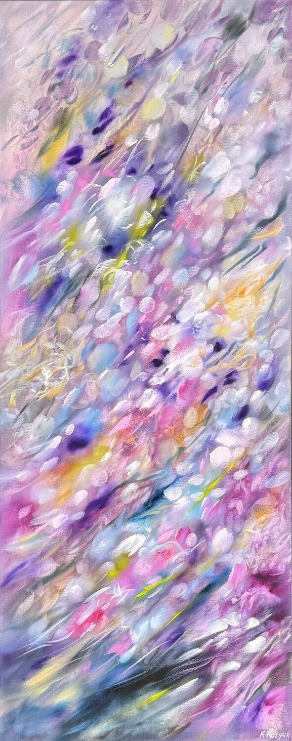Purple Rain III Khrystyna Kozyuk Original painting for sale
