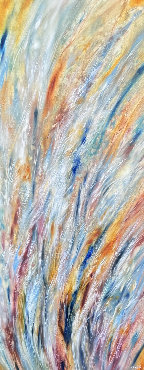 Heaven’s Feathers II Khrystyna Kozyuk Original painting for sale