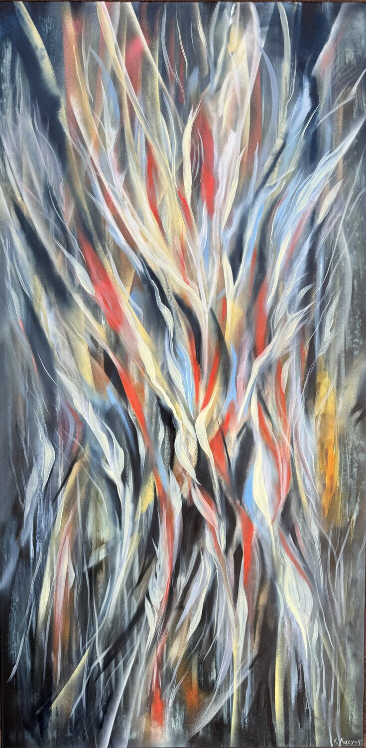 Blackbird of Paradise II Khrystyna Kozyuk Original painting for sale