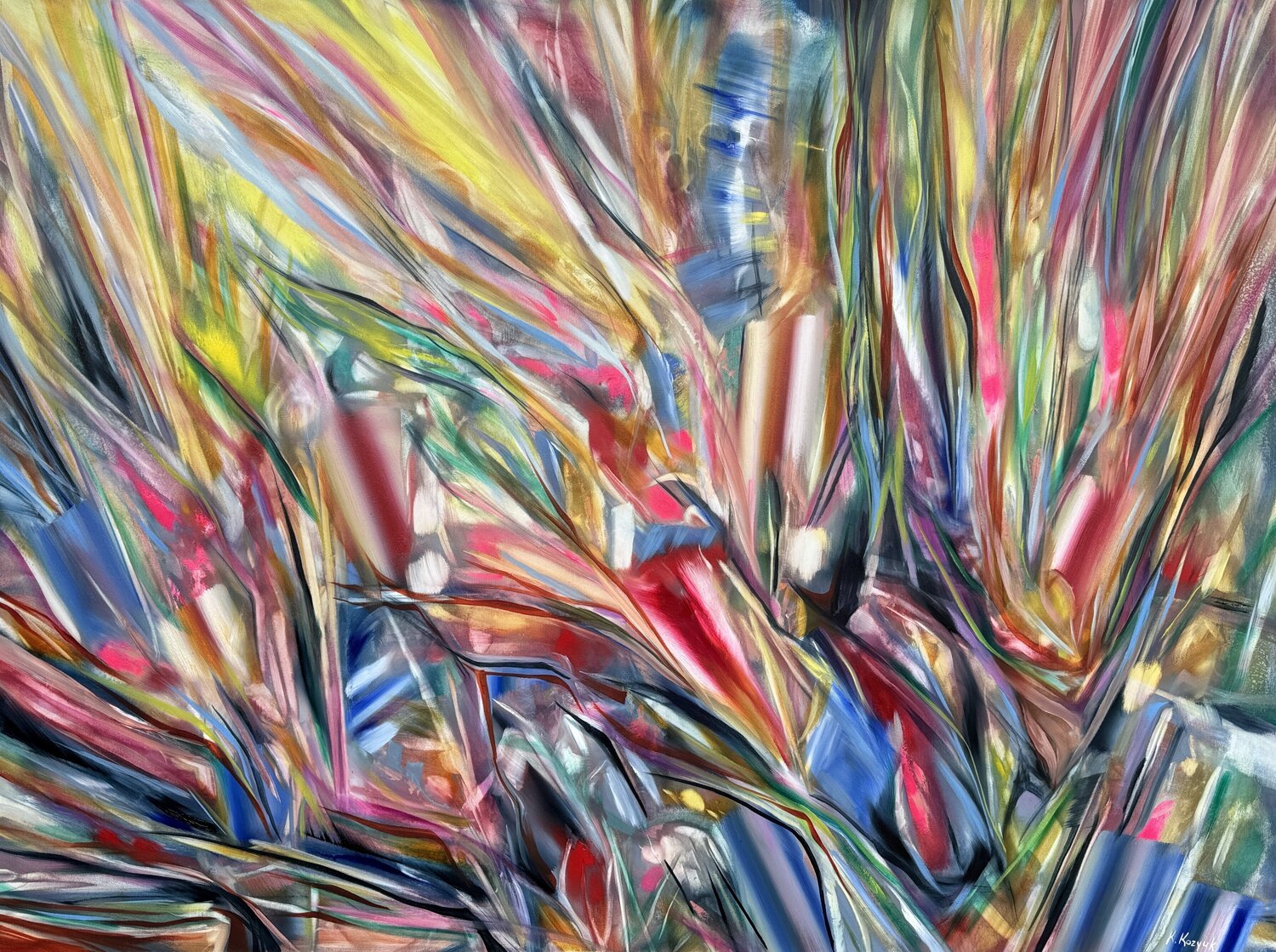 Convergence Khrystyna Kozyuk Original painting for sale