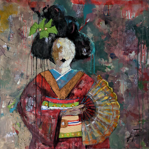 SERIE GEISHA 00069 by Josep Pozo, Painting for Sale on Select