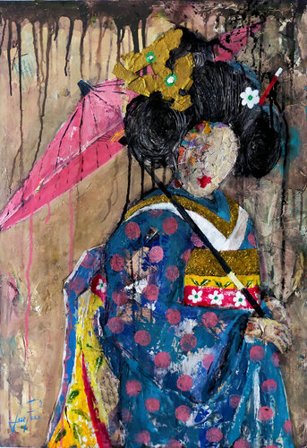 SERIE GEISHA 00067 by Josep Pozo, Painting for Sale on Select