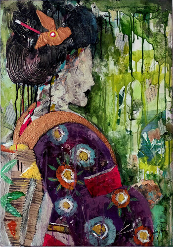 SERIE GEISHA 00068 by Josep Pozo, Painting for Sale on Select