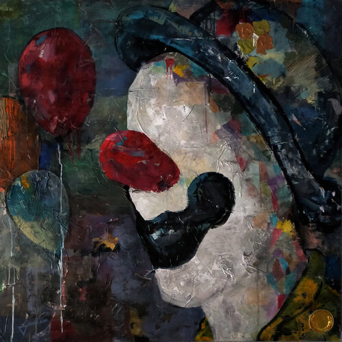 SERIE PAYASO 00013 by Josep Pozo, Painting for Sale on Select