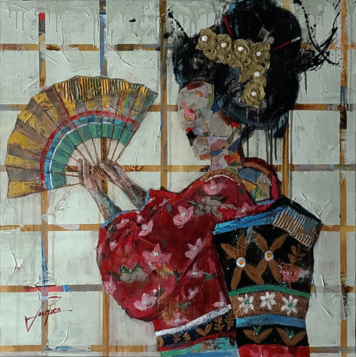 SERIE GEISHA 00079 by Josep Pozo, Painting for Sale on Select
