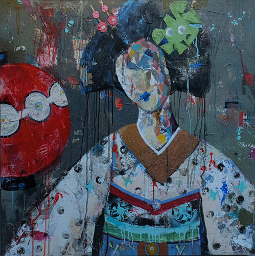 SERIE GEISHA 00082 by Josep Pozo, Painting for Sale on Select