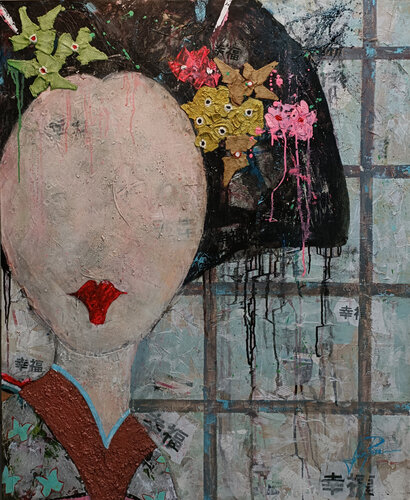 SERIE GEISHA 00086 by Josep Pozo, Painting for Sale on Select