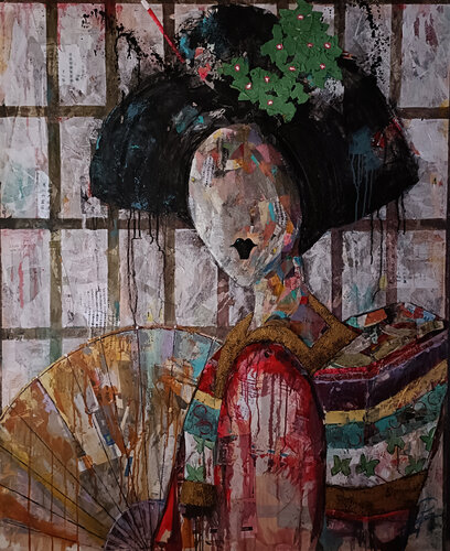 SERIE GEISHA 00089 by Josep Pozo, Painting for Sale on Select