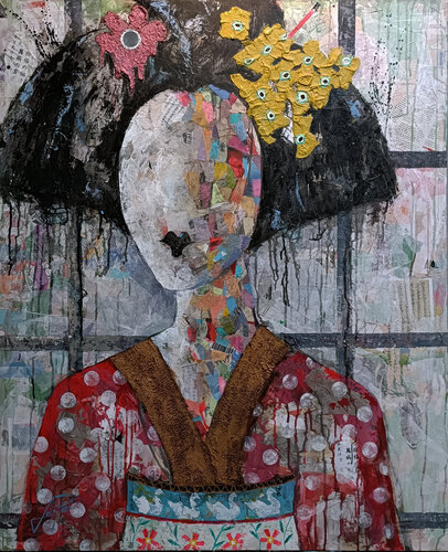SERIE GEISHA 00093 by Josep Pozo, Painting for Sale on Select