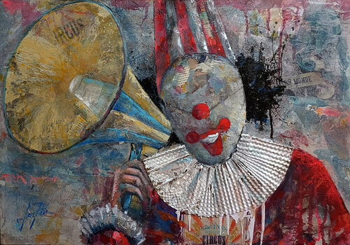 SERIE PAYASO 00015 by Josep Pozo, Painting for Sale on Select