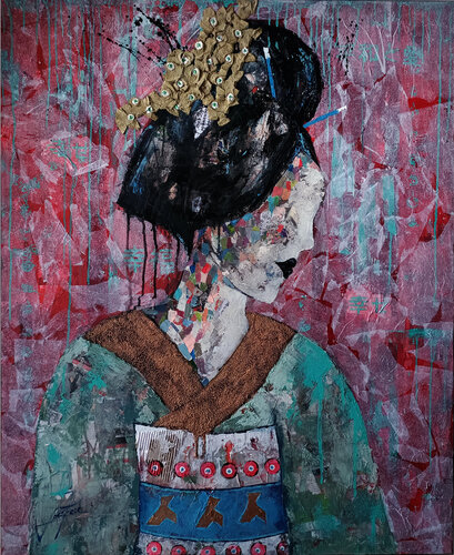 SERIE GEISHA 00095 by Josep Pozo, Painting for Sale on Select