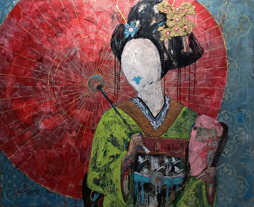SERIE GEISHA 00096 by Josep Pozo, Painting for Sale on Select
