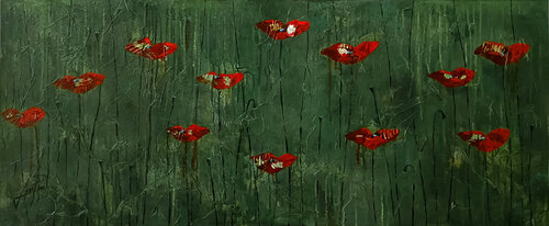 SERIE AMAPOLAS 00017 by Josep Pozo, Painting for Sale on Select