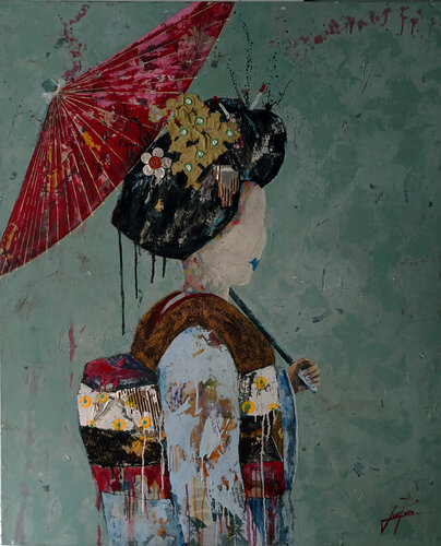 SERIE GEISHA 00099 by Josep Pozo, Painting for Sale on Select