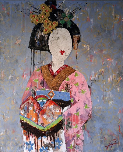 SERIE GEISHA 000100 by Josep Pozo, Painting for Sale on Select