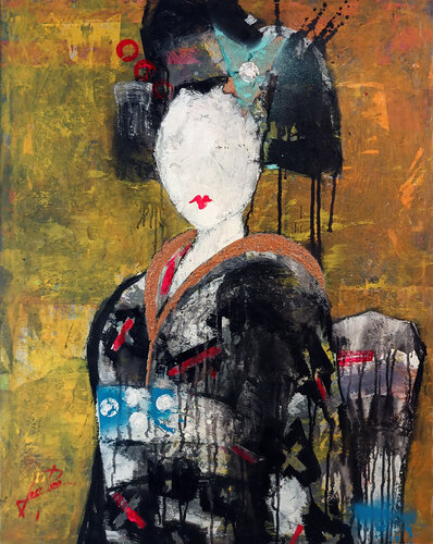 SERIE GEISHA 000101 by Josep Pozo, Painting for Sale on Select