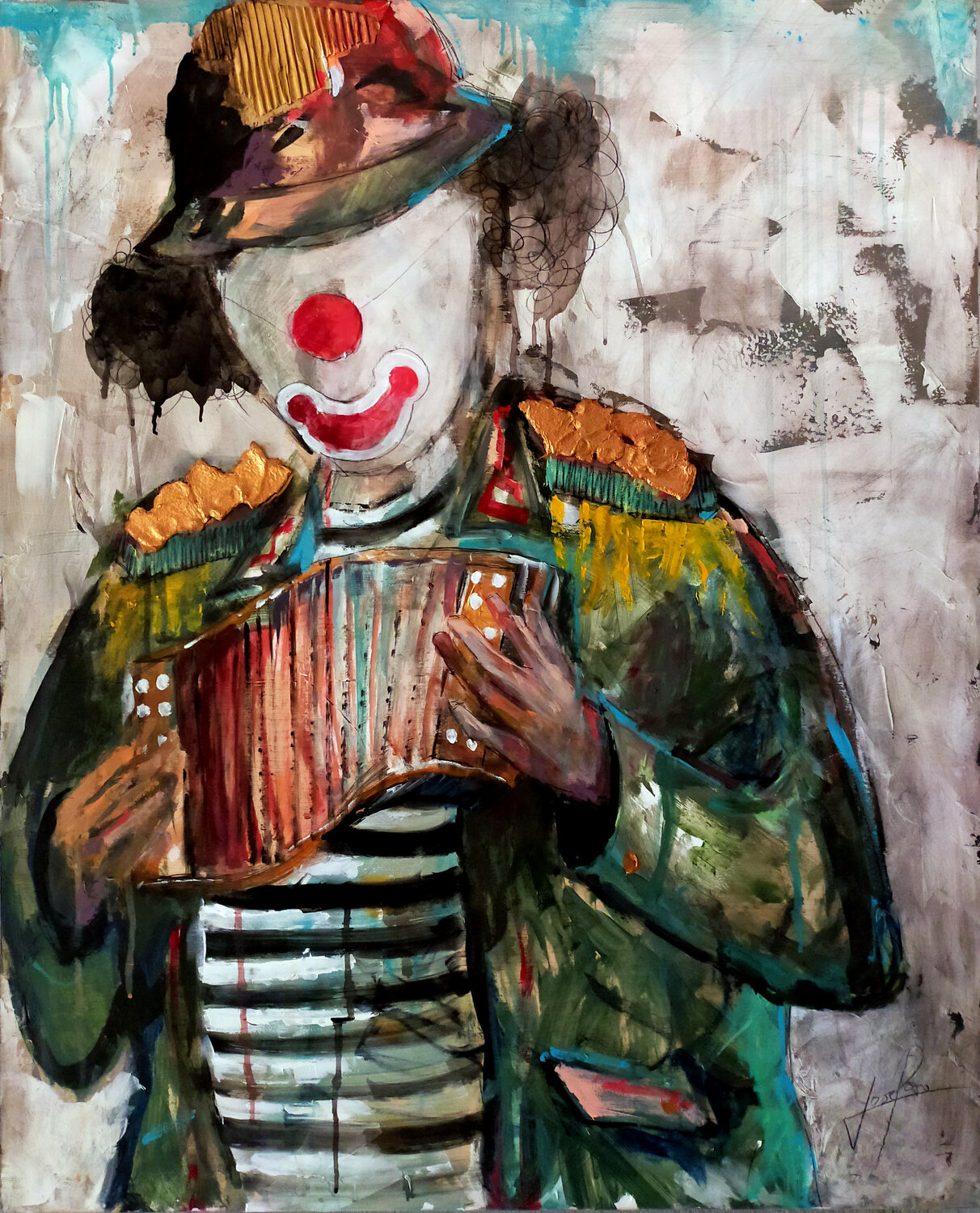 SERIE PAYASO 00012 Josep Pozo Original painting for sale