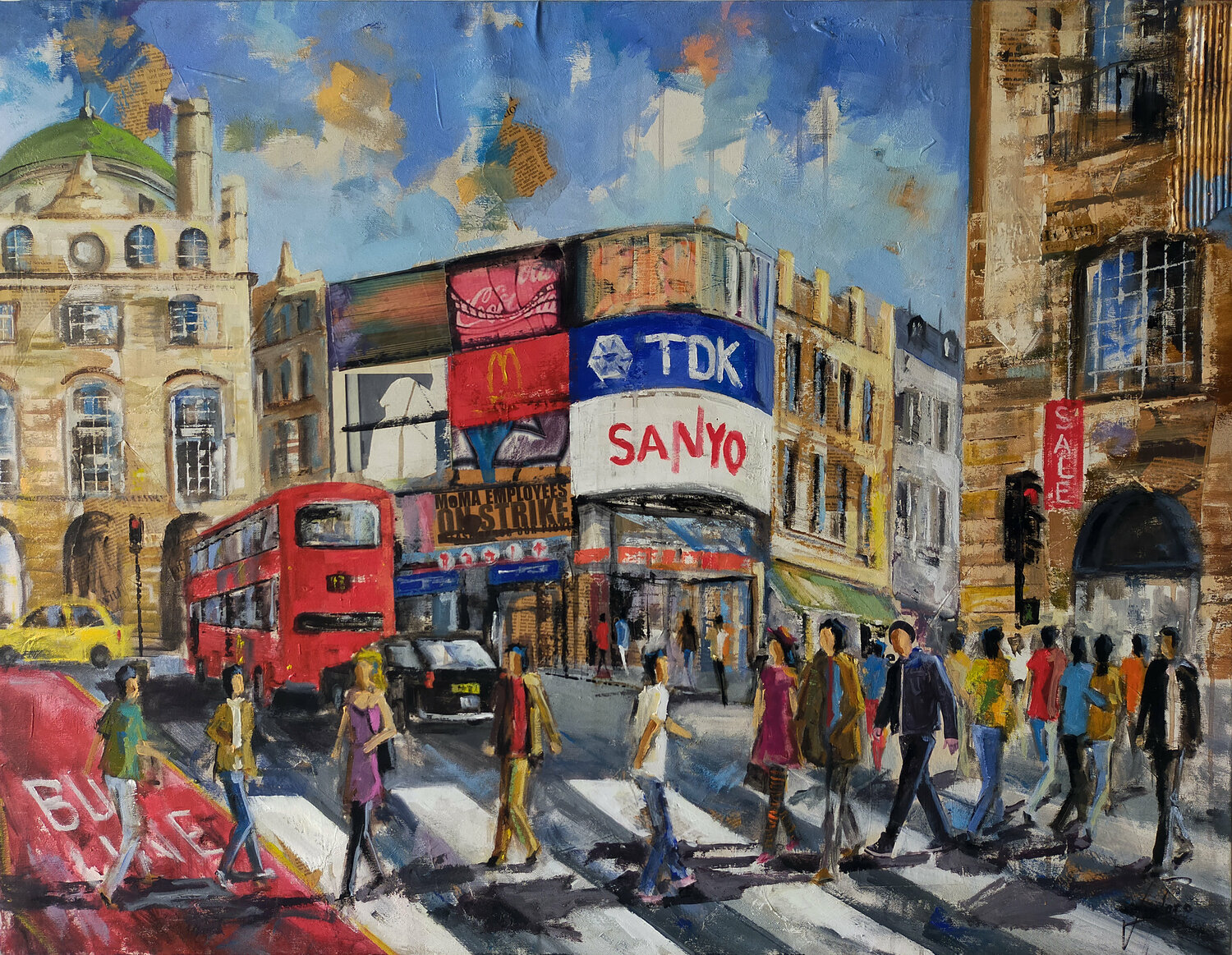 PICCADILLY Josep Pozo Original painting for sale
