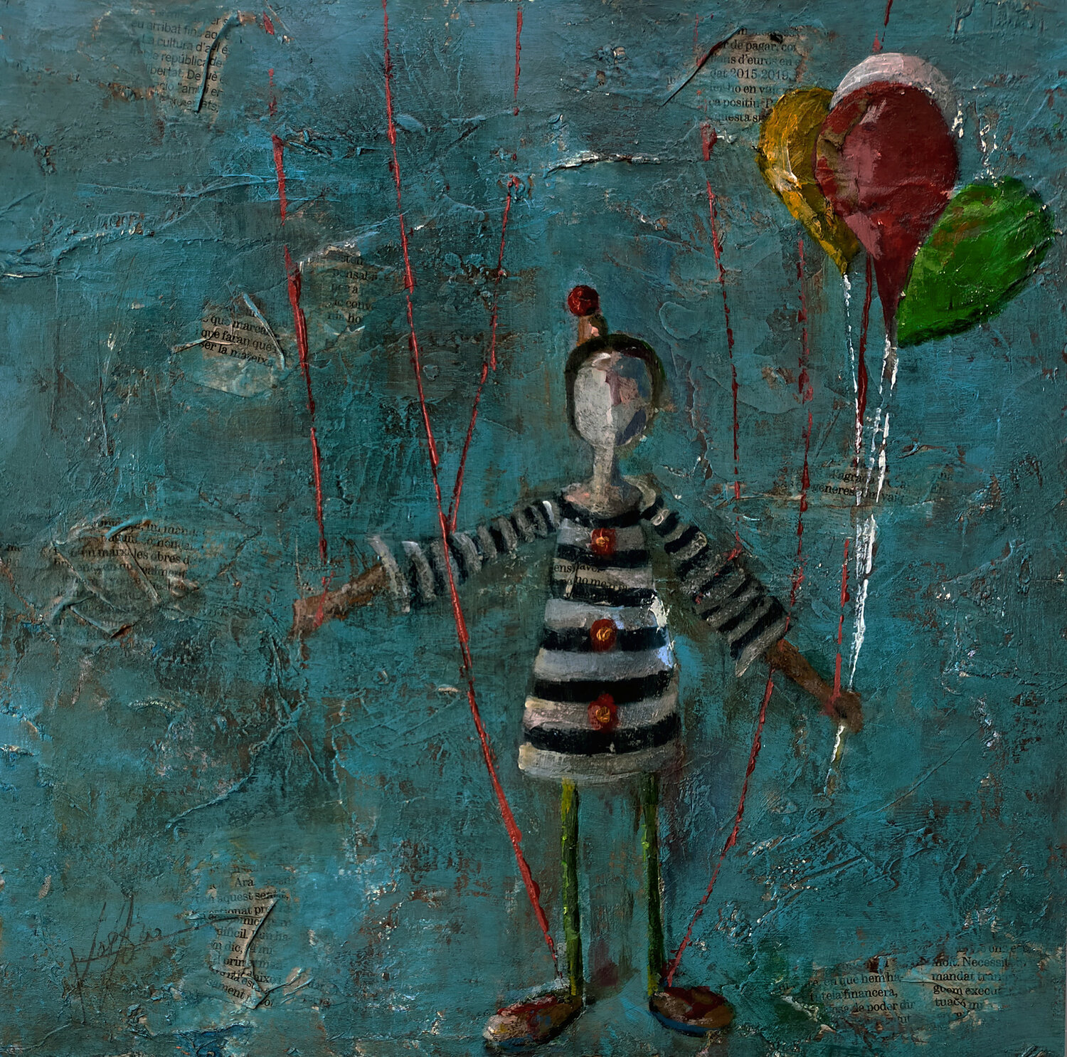 ESTUDIO PUPPET SERIES 0002 Josep Pozo Original painting for sale