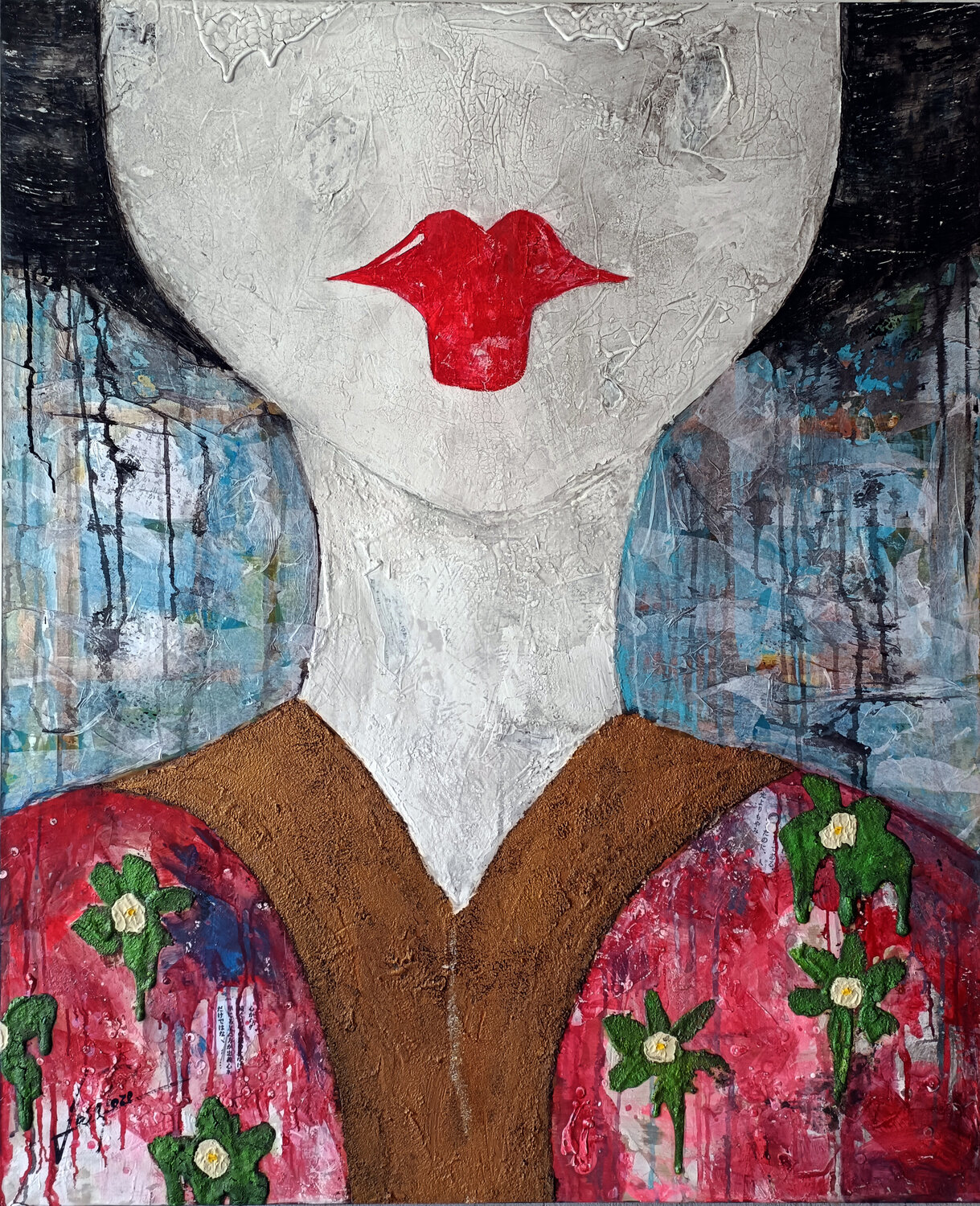 SERIE GEISHA 00085 Josep Pozo Original painting for sale