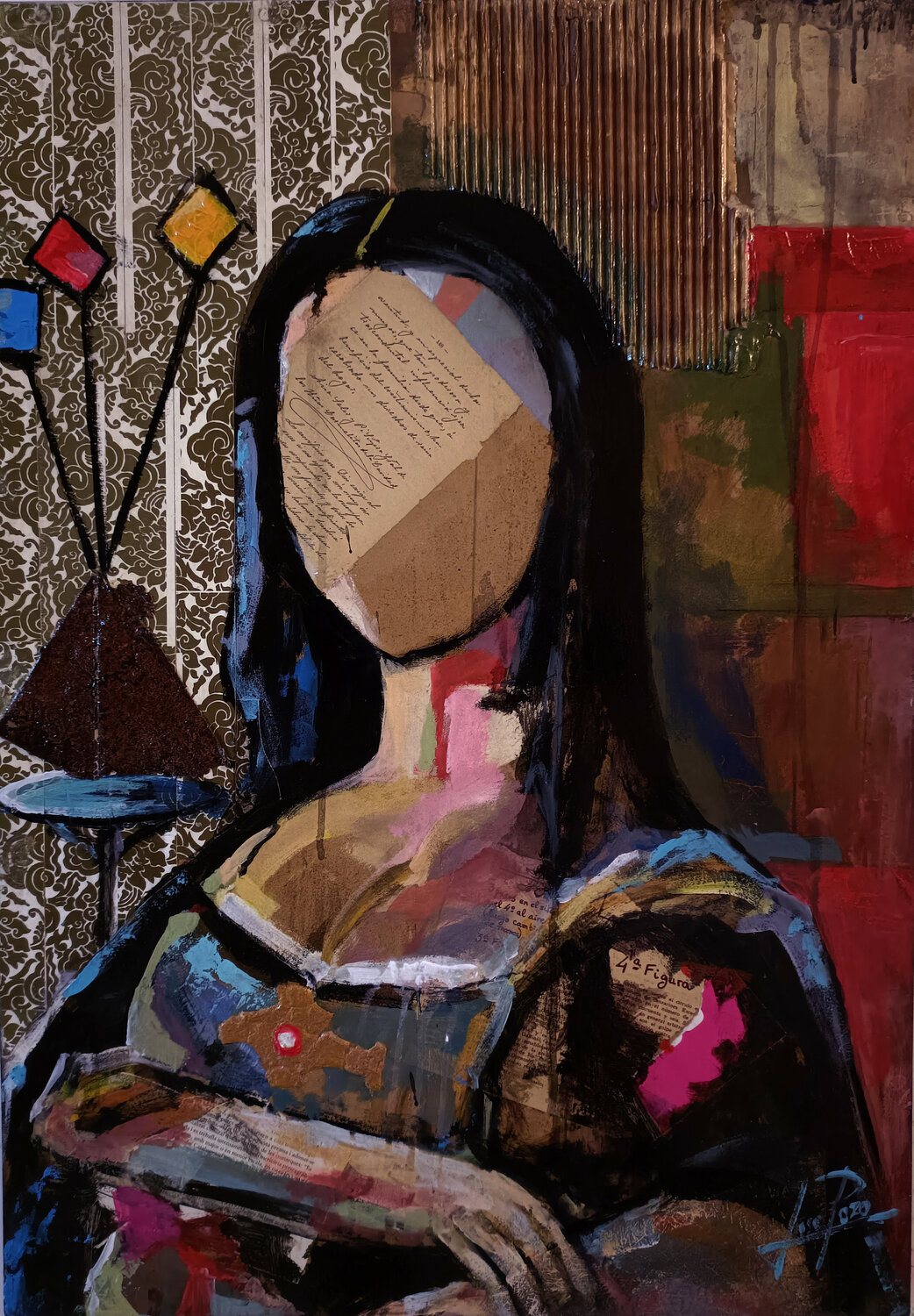 NOTA 1 GIOCONDA Josep Pozo Original painting for sale