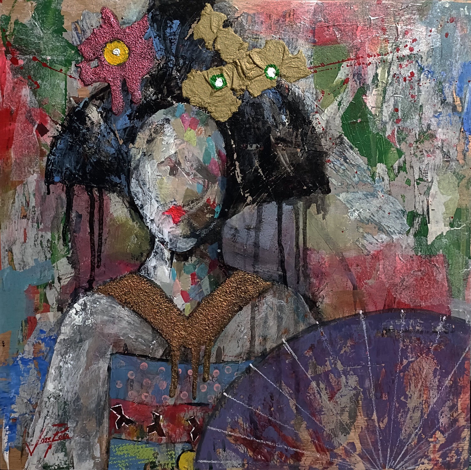 GEISHA 0006 Josep Pozo Original painting for sale