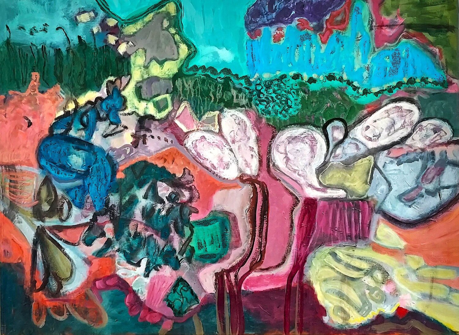 Underground Garden Cindy Bernier Original painting for sale