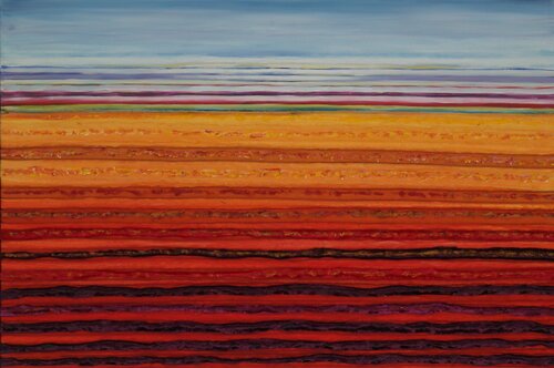 Bulb field by Gita Kalishoek, Painting for Sale on Select