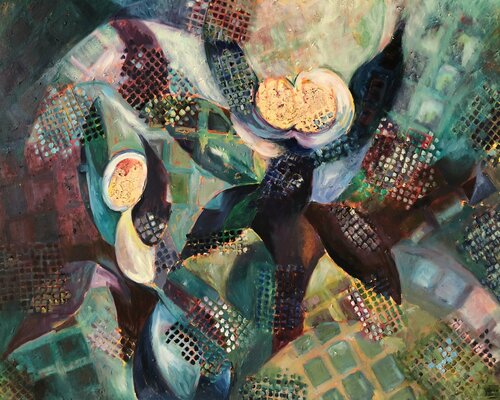 In high spirits by Gita Kalishoek, Painting for Sale on Select
