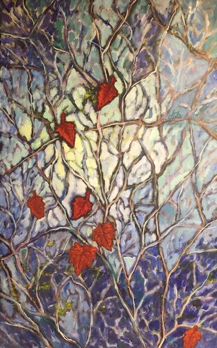 red leaves by Gita Kalishoek, Painting for Sale on Select