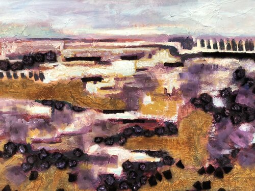 Abstract landscape by Gita Kalishoek, Painting for Sale on Select