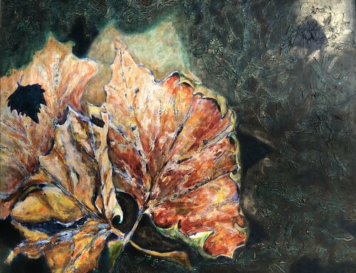 Leaves by Gita Kalishoek, Painting for Sale on Select