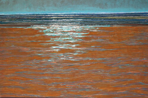 Tide receiding water by Gita Kalishoek, Painting for Sale on Select
