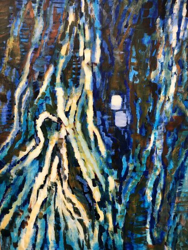 Tree bark by Gita Kalishoek, Painting for Sale on Select