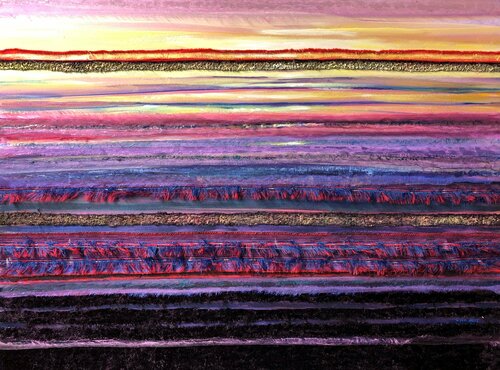 Morning fresh, the sun rises by Gita Kalishoek, Painting for Sale on Select