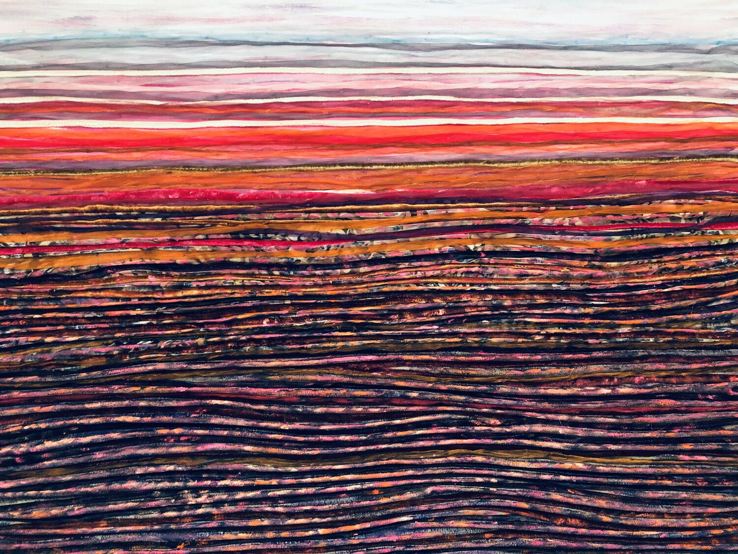 Orange soil Gita Kalishoek Original painting for sale