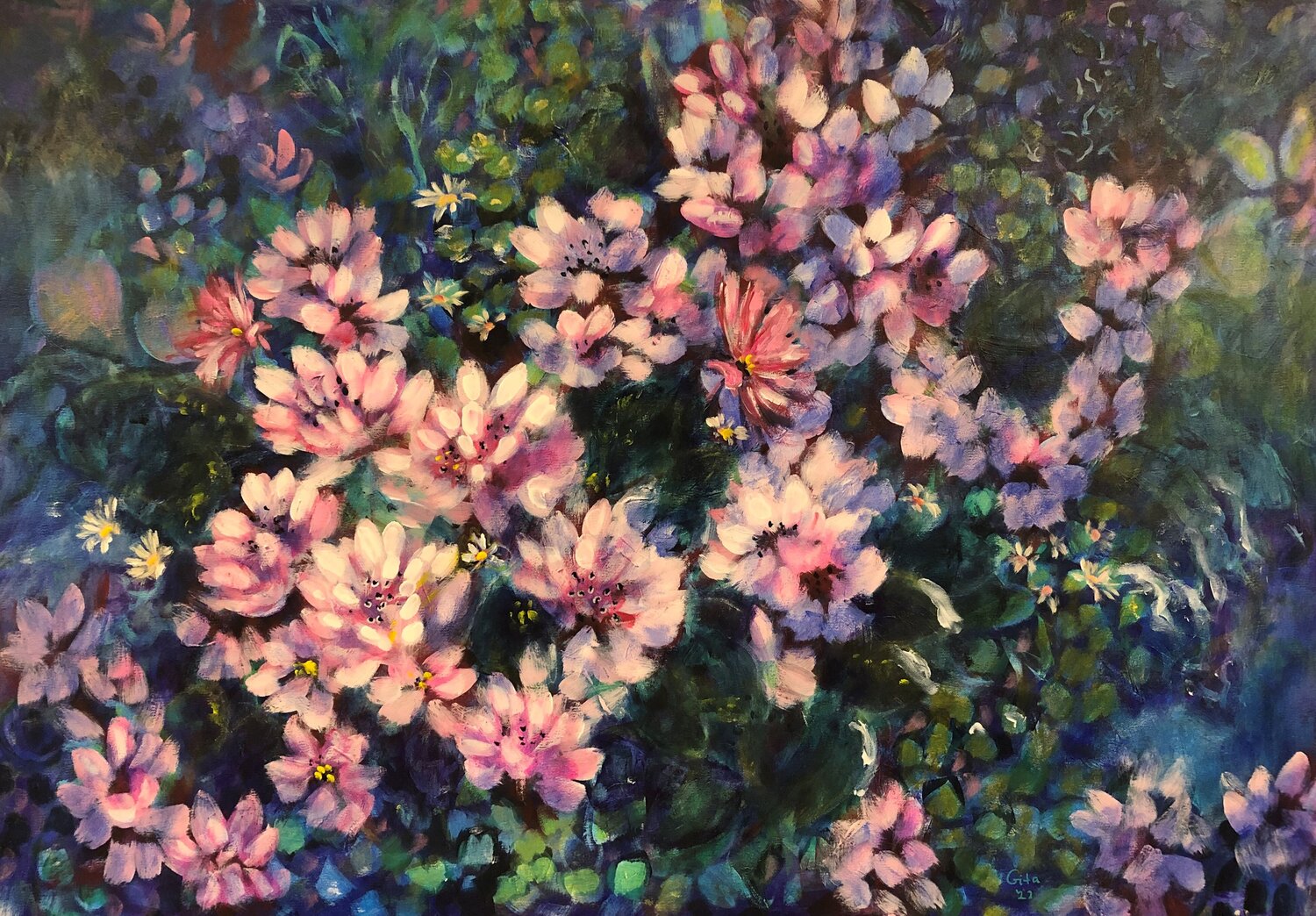 Nymphaea Gita Kalishoek Original painting for sale