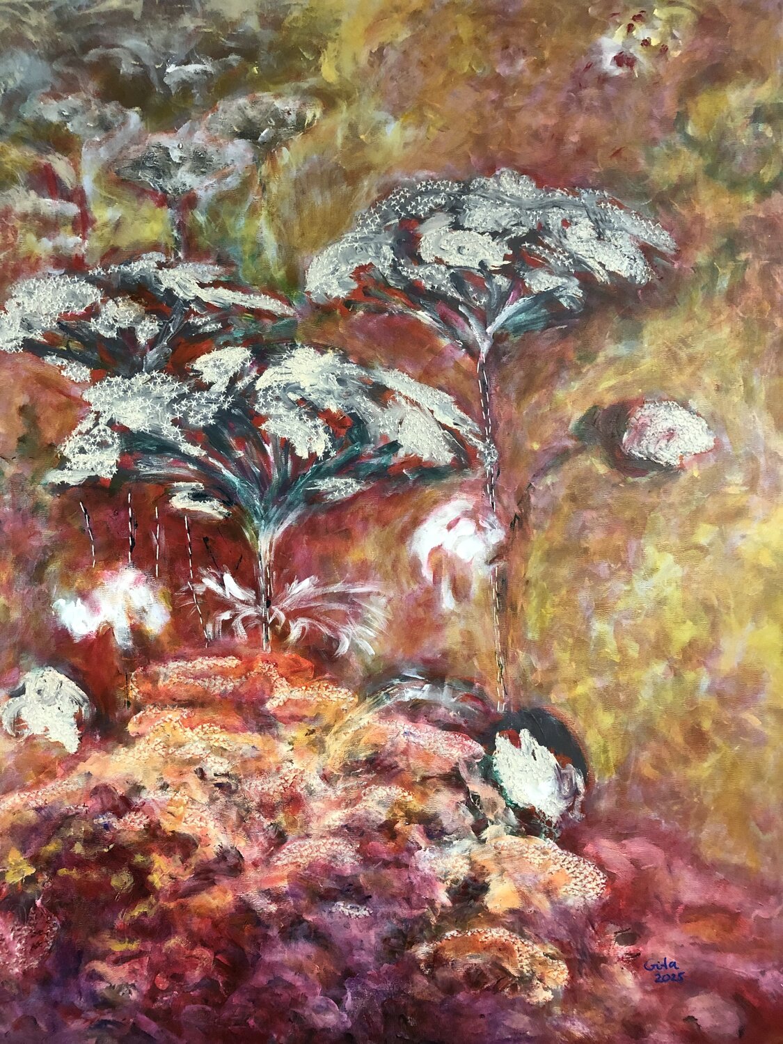 Intertwined silence Gita Kalishoek Original painting for sale
